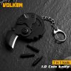 Pocket Knifes Coin Key Chain with Screwdriver Set